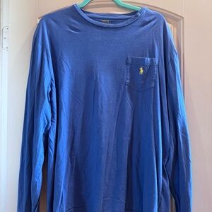 Polo by Ralph Lauren Men's Royal Blue Long Sleeve Tee